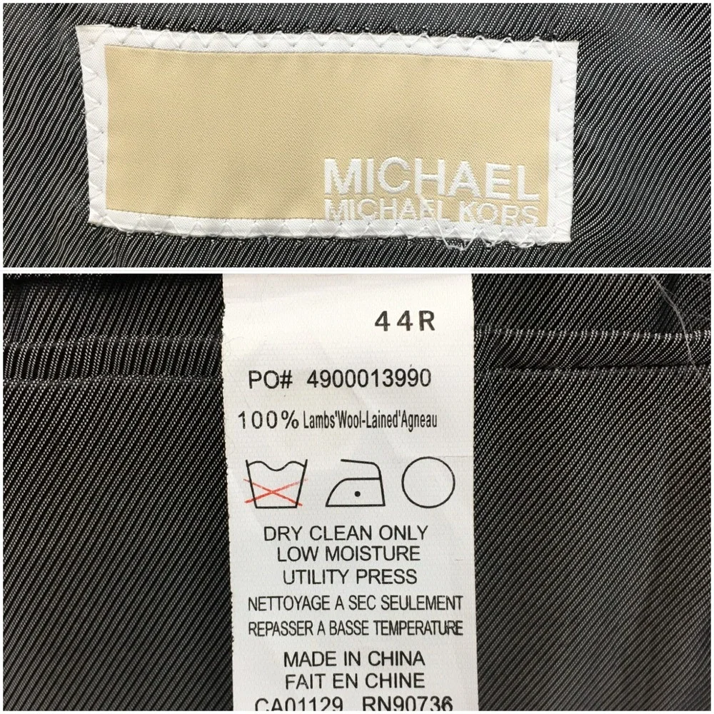 MICHAEL KORS Mens Blazer Sport Coat‎ Casual Jacket Size 44R Gray Wool Suit